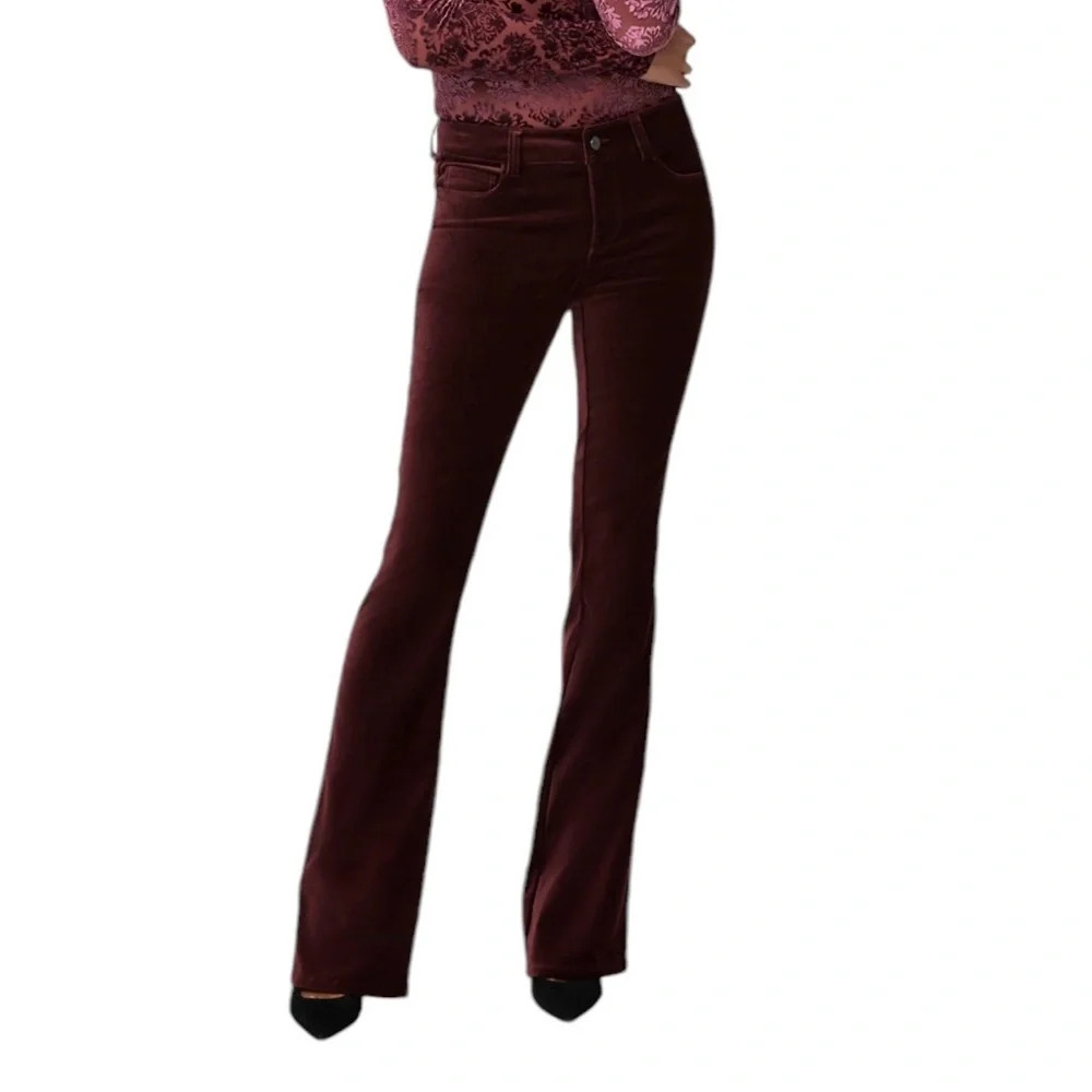 Prosperity dark plum purple corduroy pants size 25 in excellent condition